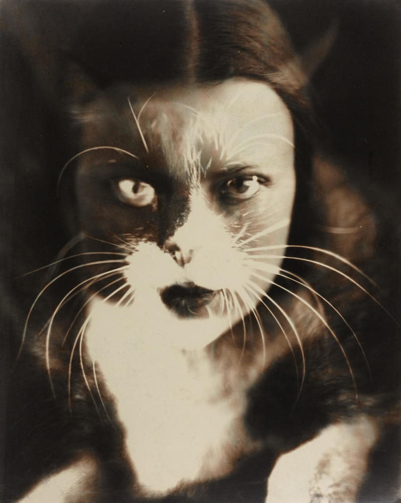 ‘Io + Gatto’ (Self-portrait), 1932 – print by Wanda Wulz – OstLicht Photo Auction